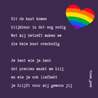 Wenskaart Uit de kast