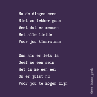 Wenskaart Klaarstaan