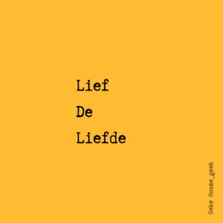 Wenskaart Lief de