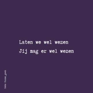 Wenskaart Wel wezen