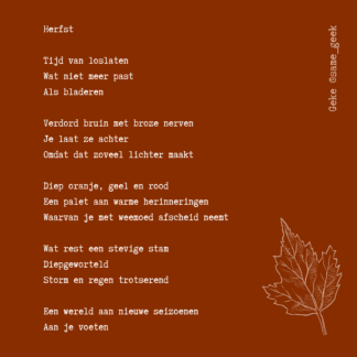Wenskaart Herfst