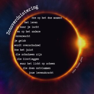Wenskaart Zonsverduistering