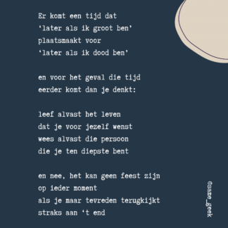Wenskaart Later als ik dood ben