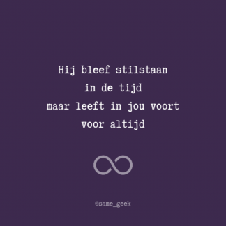 Wenskaart Stilstaan (hij)