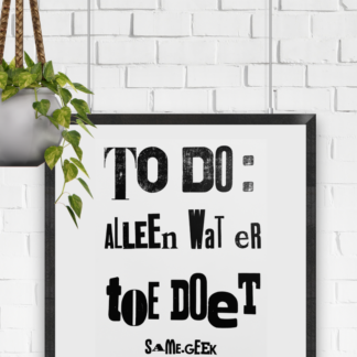 Lijst incl. poëzieposter naar keuze