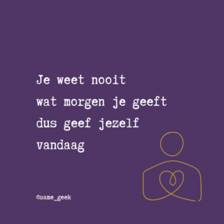 Poëzieposter Morgen