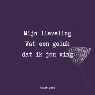 Wenskaart Lieveling