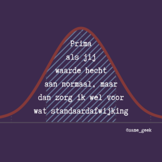 Wenskaart Standaardafwijking