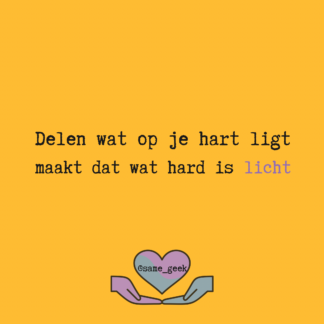 Wenskaart Hard licht