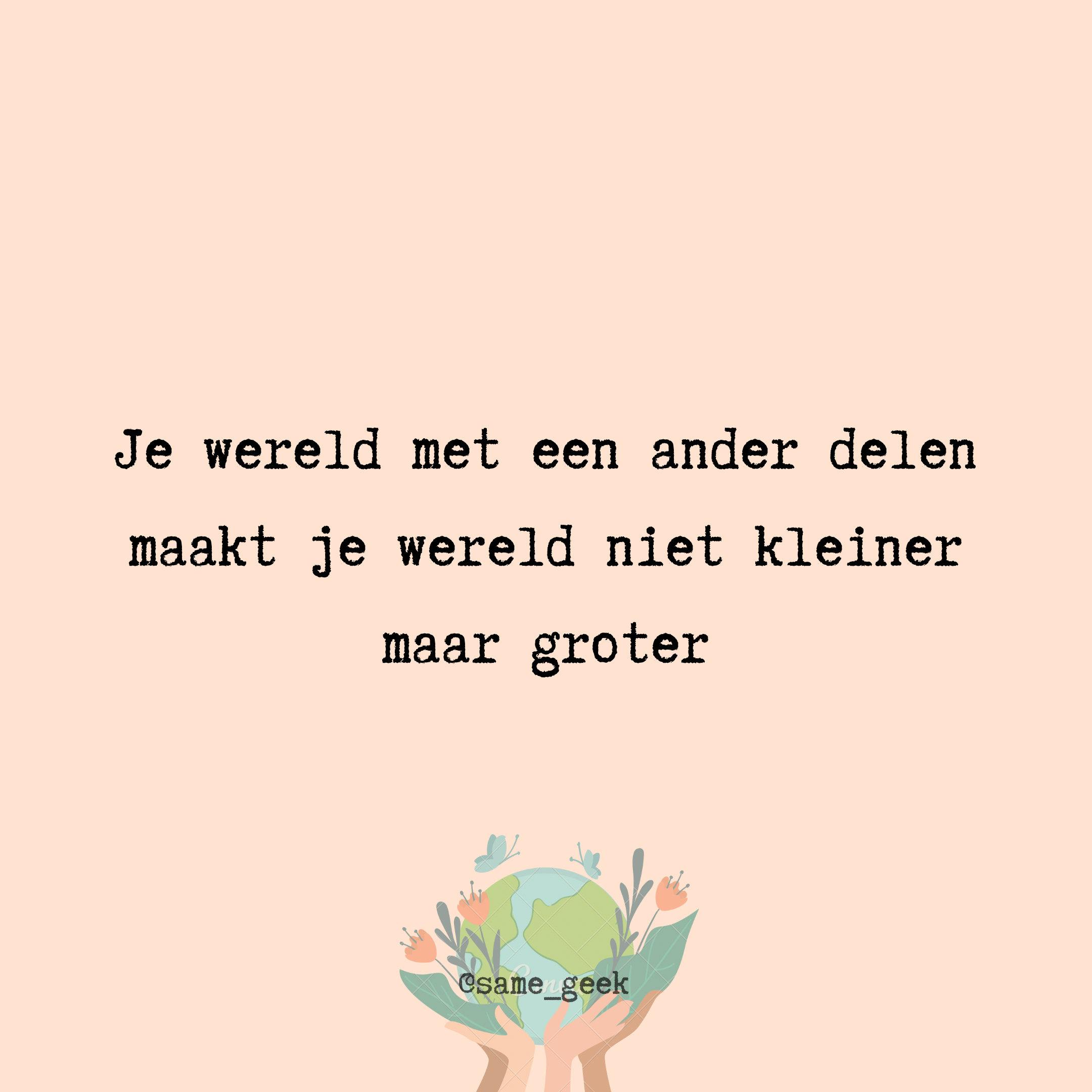 Wenskaart Werelddelen