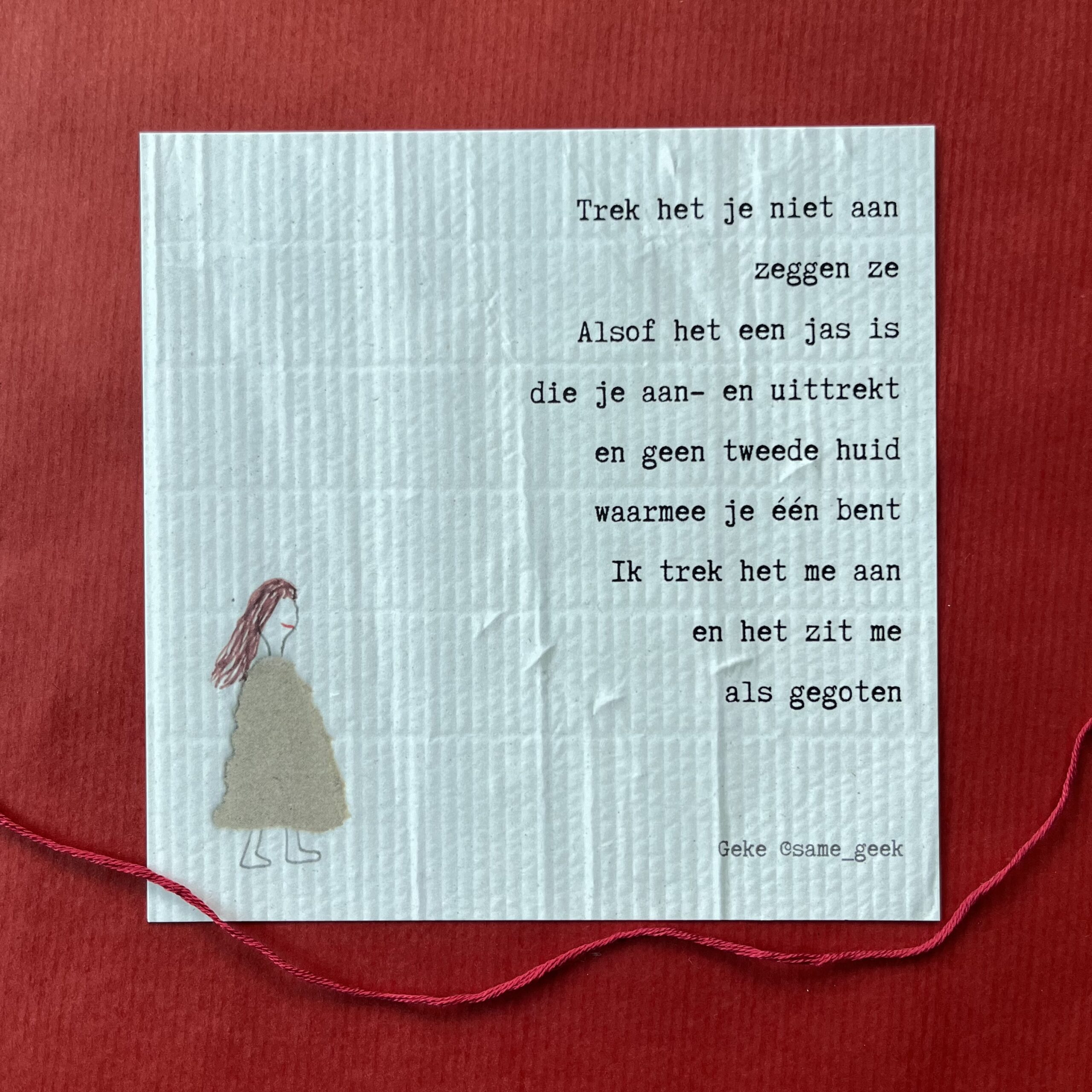 Wij trekken een rode lijn-wenskaartenset - Afbeelding 10