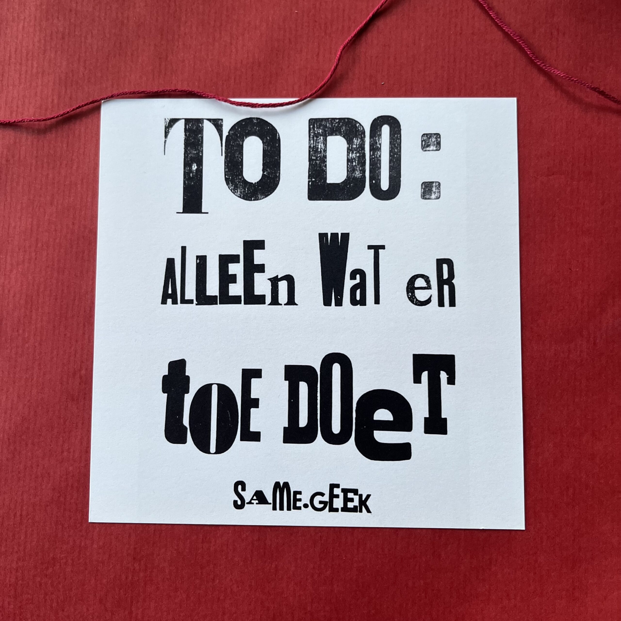 Wij trekken een rode lijn-wenskaartenset - Afbeelding 7