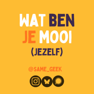Sticker Wat ben je mooi (set van 5)